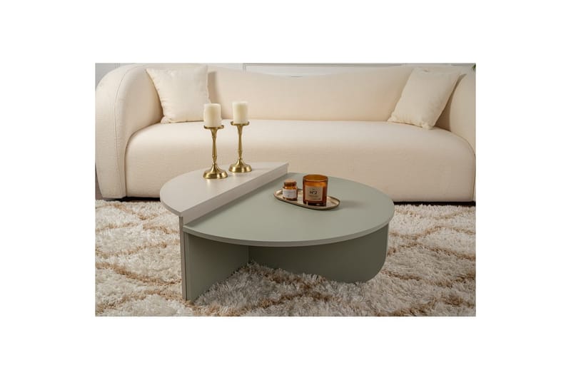 Sofabord Mukund Askegrønn Sandstein - Askegrønn Sandstein - Møbler - Bord - Sofabord & salongbord