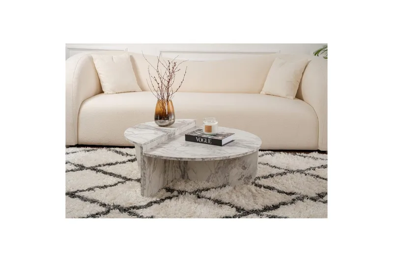 Sofabord Mukund Freesia-marmor - Freesia-marmor - Møbler - Bord - Sofabord & salongbord
