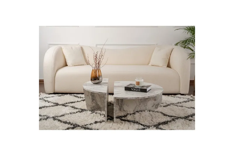 Sofabord Mukund Freesia-marmor - Freesia-marmor - Møbler - Bord - Sofabord & salongbord