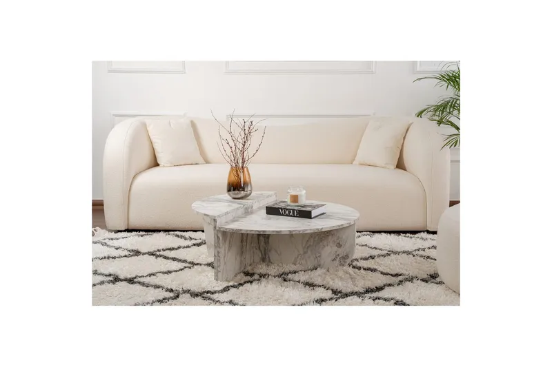 Sofabord Mukund Freesia-marmor - Freesia-marmor - Møbler - Bord - Sofabord & salongbord