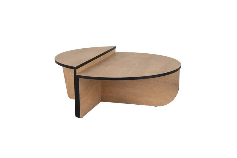 Sofabord Mukund Honey Oak Black, Honey Oak Black