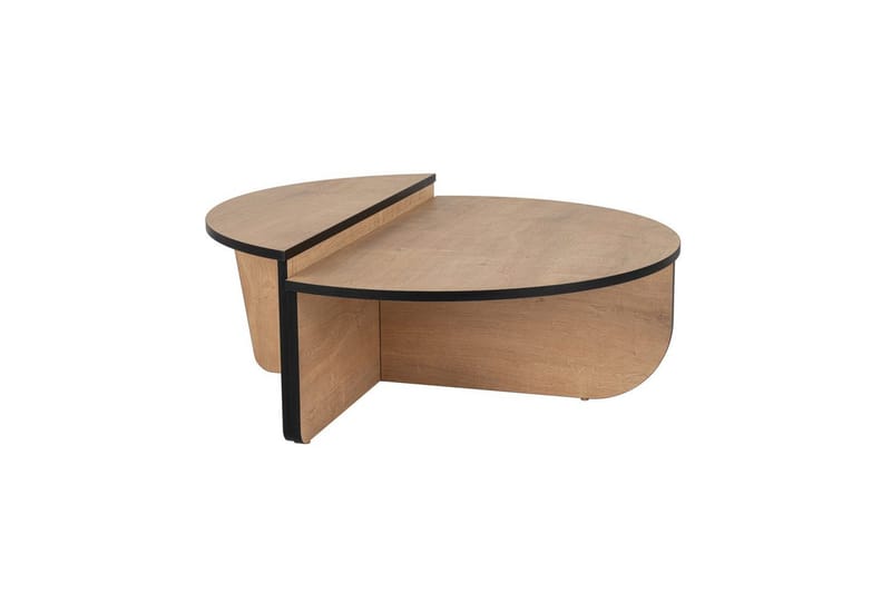 Sofabord Mukund Honey Oak Black, Honey Oak Black