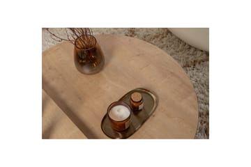 Sofabord Mukund Honey Oak Black - Honey Oak Black - Møbler - Bord - Sofabord & salongbord