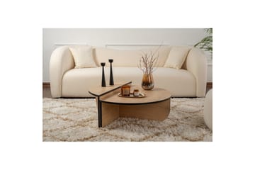 Sofabord Mukund Honey Oak Black - Honey Oak Black - Møbler - Bord - Sofabord & salongbord