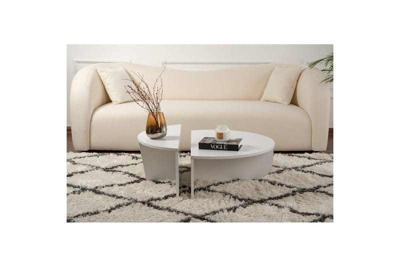 Sofabord Mukund Hvit - Hvit - Møbler - Bord - Sofabord & salongbord