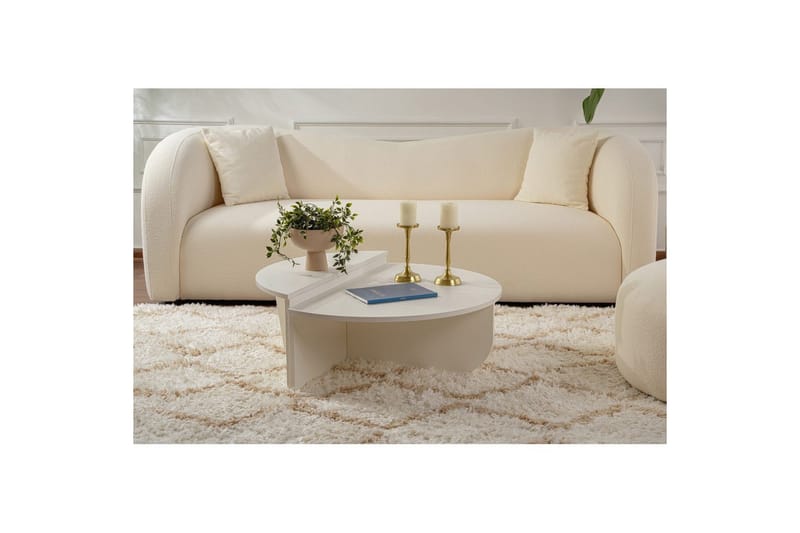 Sofabord Mukund Tre Hvit - Tre Hvit - Møbler - Bord - Sofabord & salongbord