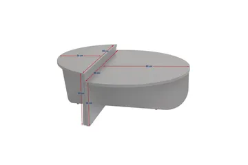 Sofabord Mukund Tre Hvit - Tre Hvit - Møbler - Bord - Sofabord & salongbord