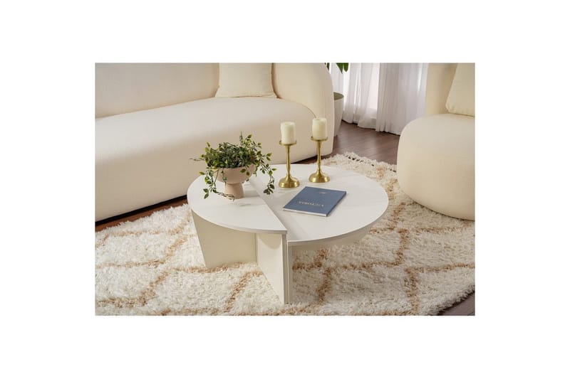 Sofabord Mukund Tre Hvit - Tre Hvit - Møbler - Bord - Sofabord & salongbord
