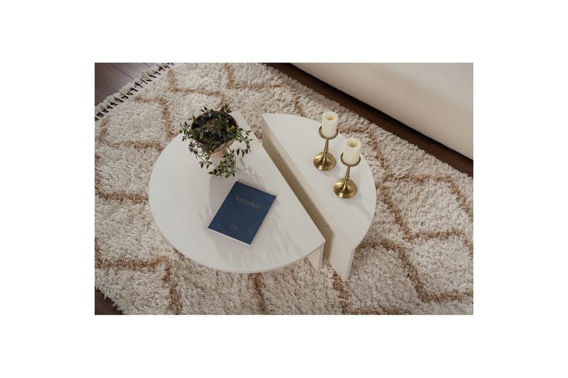 Sofabord Mukund Tre Hvit - Tre Hvit - Møbler - Bord - Sofabord & salongbord