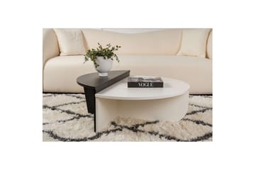 Sofabord Mukund Tre Hvit Tre Svart - Tre Hvit Tre Svart - Møbler - Bord - Sofabord & salongbord