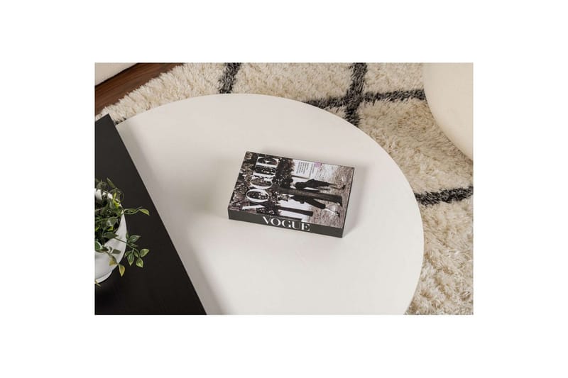 Sofabord Mukund Tre Hvit Tre Svart - Tre Hvit Tre Svart - Møbler - Bord - Sofabord & salongbord