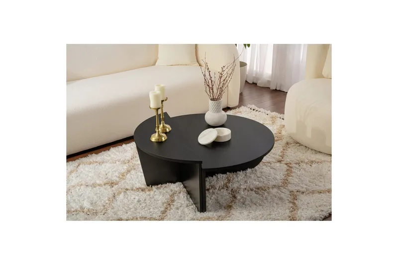 Sofabord Mukund Tre Svart - Tre Svart - Møbler - Bord - Sofabord & salongbord
