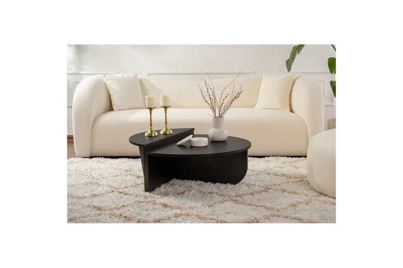 Sofabord Mukund Tre Svart - Tre Svart - Møbler - Bord - Sofabord & salongbord