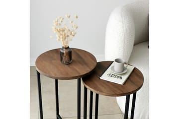 Mumondo Sofabord 35x35x35 cm Rundt - Brun - Møbler - Bord - Sofabord & salongbord