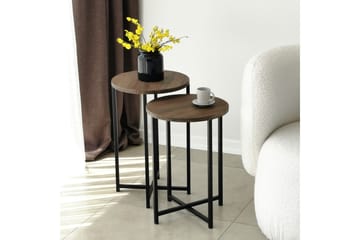 Mumondo Sofabord 35x35x35 cm Rundt - Brun - Møbler - Bord - Sofabord & salongbord