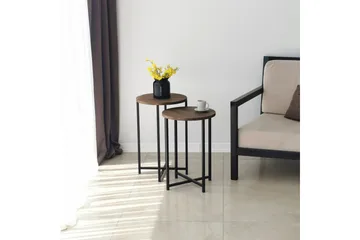 Mumondo Sofabord 35x35x35 cm Rundt - Brun - Møbler - Bord - Sofabord & salongbord