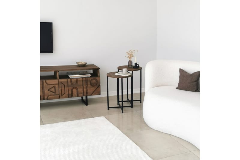 Mumondo Sofabord 35x35x35 cm Rundt - Brun - Møbler - Bord - Sofabord & salongbord