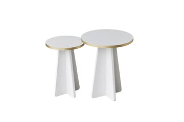 Munne Sofabord 40 cm - Hvit - Møbler - Bord - Sofabord & salongbord