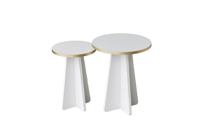 Munne Sofabord 40 cm - Hvit - Møbler - Bord - Sofabord & salongbord
