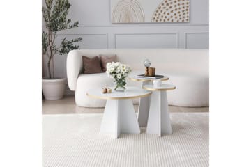 Munne Sofabord 40 cm - Hvit - Møbler - Bord - Sofabord & salongbord