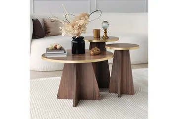 Munne Sofabord 40 cm - Valnøtt - Møbler - Bord - Sofabord & salongbord