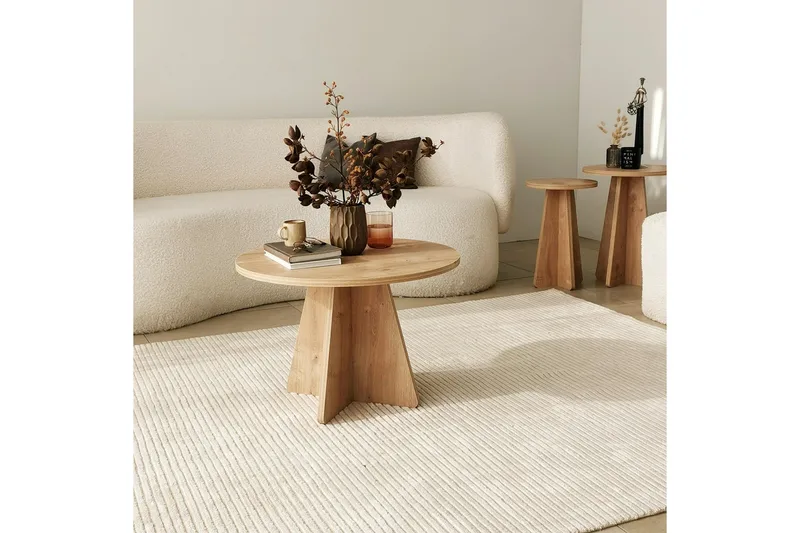 Munne Sofabord 60 cm - Eik - Møbler - Bord - Sofabord & salongbord