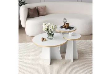 Munne Sofabord 60 cm - Hvit - Møbler - Bord - Sofabord & salongbord