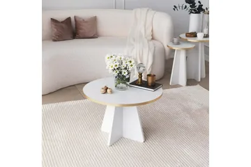 Munne Sofabord 60 cm - Hvit - Møbler - Bord - Sofabord & salongbord