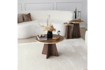 Munne Sofabord 60 cm - Valnøtt - Møbler - Bord - Sofabord & salongbord