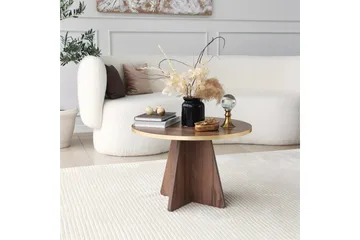 Munne Sofabord 60 cm - Valnøtt - Møbler - Bord - Sofabord & salongbord