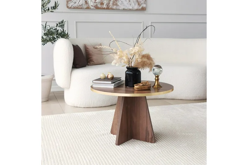 Munne Sofabord 60 cm - Valnøtt - Møbler - Bord - Sofabord & salongbord