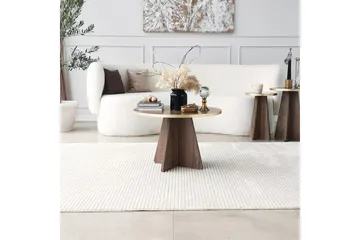 Munne Sofabord 60 cm - Valnøtt - Møbler - Bord - Sofabord & salongbord