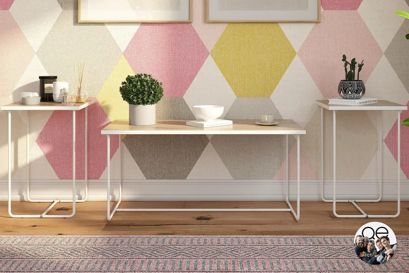 Nadzeya Sofabord Set - Natur - Møbler - Bord - Sofabord & salongbord