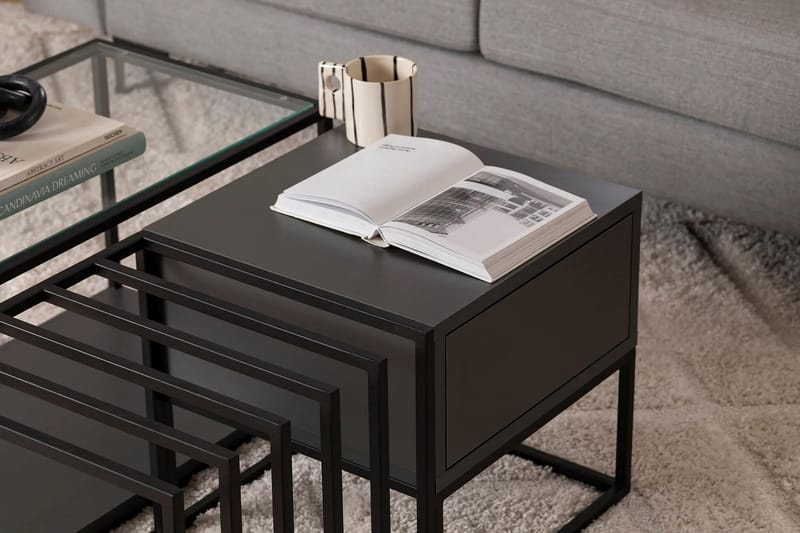 Natsumi Sofabord 90 cm - Svart - Møbler - Bord - Sofabord & salongbord