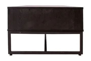 Nauerna Sofabord 110 cm med Oppbevaring 2 Skuffer - Eikefarge/Svart - Møbler - Bord - Sofabord & salongbord - Sofabord med oppbevaring