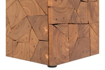 Nelson Kvadratisk Sofabord 30 cm i Teak - Brun - Møbler - Bord - Sofabord & salongbord