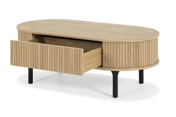 Noira Ovalt Soffbord 118 cm - Natur - Møbler - Bord - Sofabord & salongbord