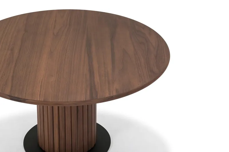 Noira Sofabord 72 cm Rundt - Valnøtt - Møbler - Bord - Sofabord & salongbord