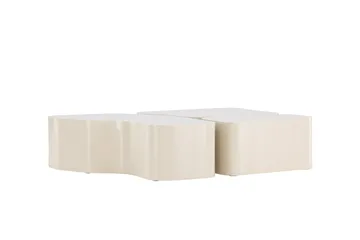 Nordland 92x74 cm Rektangulært Sofabord i Tre - Beige - Møbler - Bord - Sofabord & salongbord
