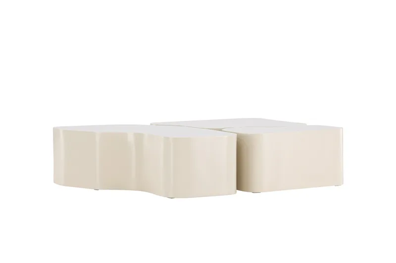 Nordland 92x74 cm Rektangulært Sofabord i Tre - Beige - Møbler - Bord - Sofabord & salongbord