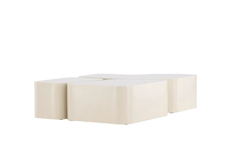 Nordland 92x74 cm Rektangulært Sofabord i Tre - Beige - Møbler - Bord - Sofabord & salongbord