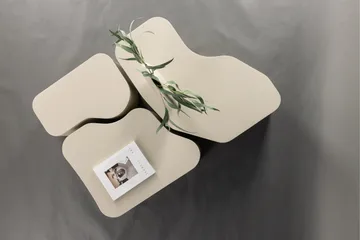 Nordland 92x74 cm Rektangulært Sofabord i Tre - Beige - Møbler - Bord - Sofabord & salongbord