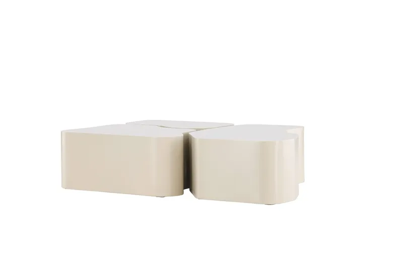 Nordland 92x74 cm Rektangulært Sofabord i Tre - Beige - Møbler - Bord - Sofabord & salongbord