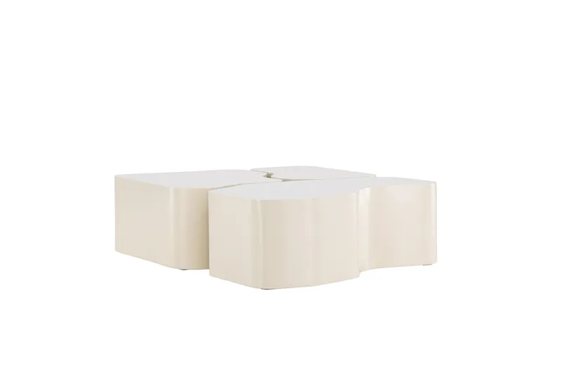 Nordland 92x74 cm Rektangulært Sofabord i Tre - Beige - Møbler - Bord - Sofabord & salongbord