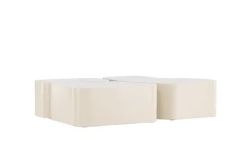 Nordland 92x74 cm Rektangulært Sofabord i Tre - Beige - Møbler - Bord - Sofabord & salongbord