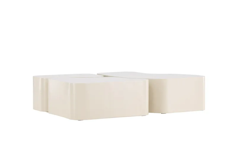 Nordland 92x74 cm Rektangulært Sofabord i Tre - Beige - Møbler - Bord - Sofabord & salongbord