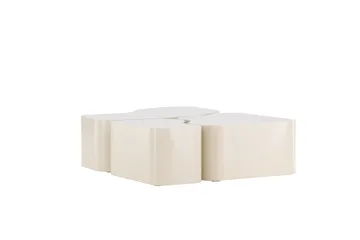 Nordland 92x74 cm Rektangulært Sofabord i Tre - Beige - Møbler - Bord - Sofabord & salongbord
