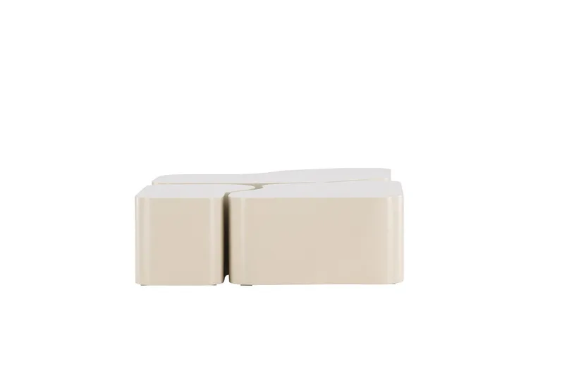 Nordland 92x74 cm Rektangulært Sofabord i Tre - Beige - Møbler - Bord - Sofabord & salongbord