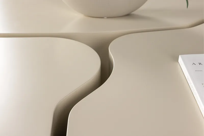 Nordland 92x74 cm Rektangulært Sofabord i Tre - Beige - Møbler - Bord - Sofabord & salongbord