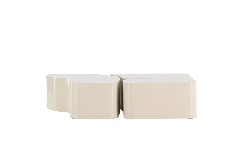 Nordland 92x74 cm Rektangulært Sofabord i Tre - Beige - Møbler - Bord - Sofabord & salongbord